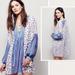 Free People Dresses | Free People Rain Or Shine Shift Dress M | Color: Blue/White | Size: M