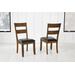 Mariposa Ladderback Side Chair, with Upholstered Seat, Rustic Whiskey Finish - A-America MRPRW2552