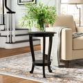 Alcott Hill® Tutuala Solid Wood 3 Legs End Table w/ Storage Wood in Black | 26 H x 18.1 W x 18.1 D in | Wayfair F8346FD68AD34EF8AAF3CDB51ADE7E92