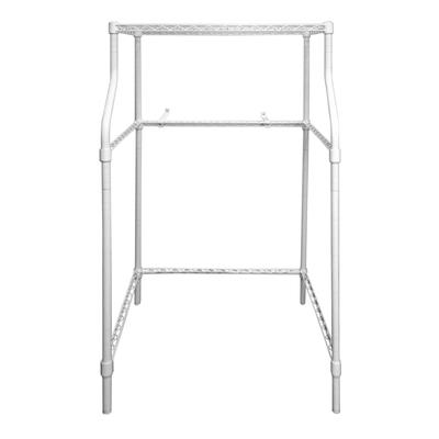 Magic Chef Clothing Drying Rack Stand for Laundry, Powder Coated Metal, White - 23.6 x 29.5 x 53.1 inches
