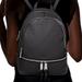 Michael Kors Bags | Michael Kors Rhea Zip Black Leather Backpack | Color: Black/Silver | Size: 13” X 11”
