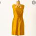 Anthropologie Dresses | Anthropologie Maeve Mustard Bow Cut Out Dress | Color: Gold/Yellow | Size: 4