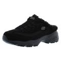 Skechers Women's D'Lites - Comfy Steps Sneaker Mule, Black/Black, 8,5 UK