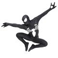 MODRYER Boys Spider-Man Costume Gift Jumpsuit Superhero Symbiot Cosplay Bodysuit Fancy Dress Party Masquerade Onesies Adult 3D Lycra Spandex Zentai Black Men L 165 ~ 170 cm