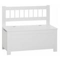 Banc de Rangement pour Enfant Vlad 74cm Blanc