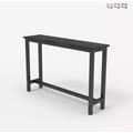 Table d'entrée console 120x40cm design bois métal noir Welcome light dark Couleur: Noir