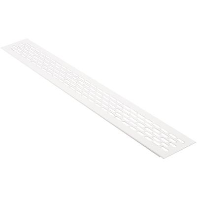 Stegblech Weiß beschichtet Aluminium Lüftungsgitter 60x480mm Heizungsblech Türlüftung Image