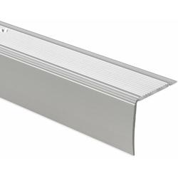 Stufenkantenprofil Integral K212 Form: L 30 x 20 mm Länge: 134 cm Vorgebohrt Silber - Silber