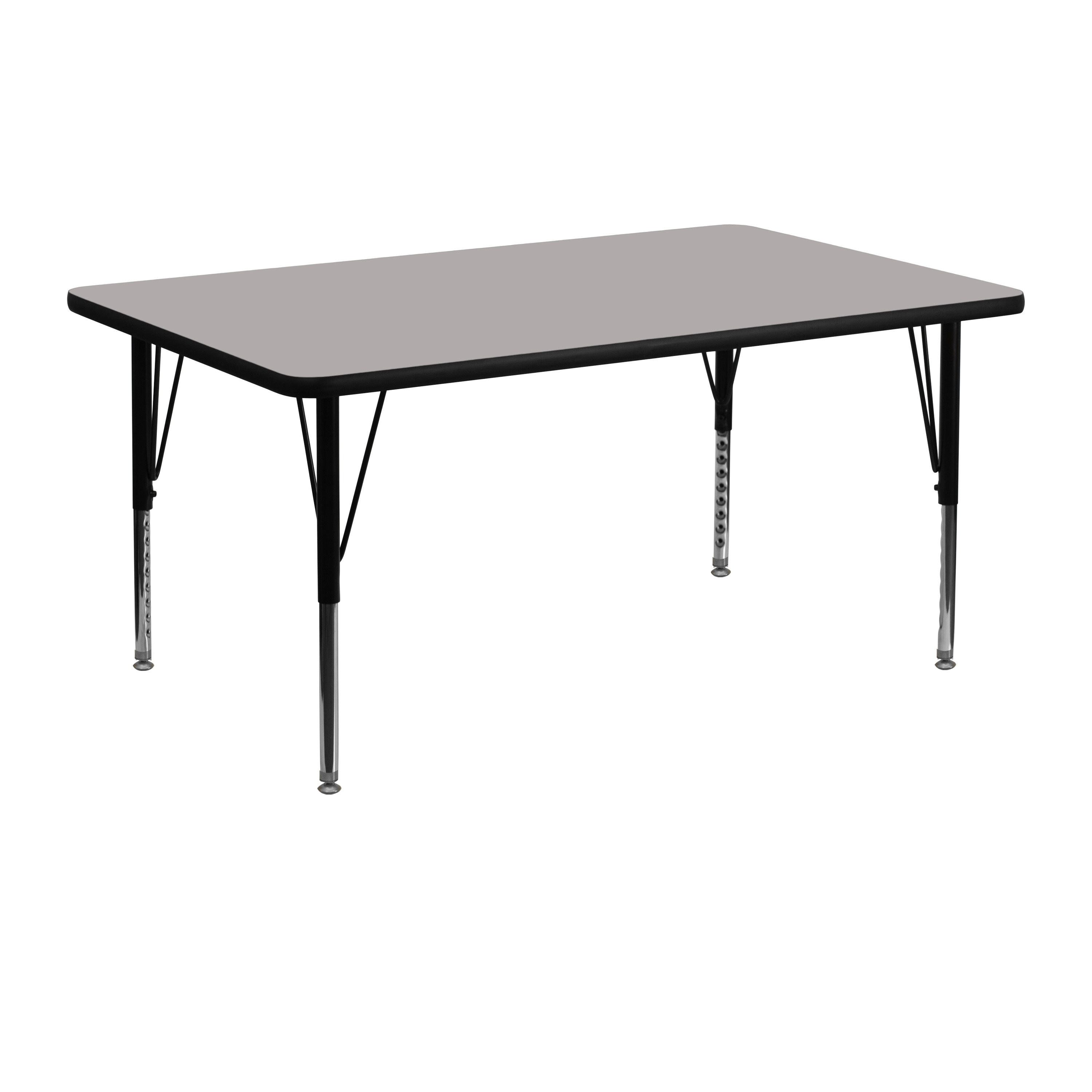 24''W x 48''L Rectangular HP Laminate Activity Table - Adjustable Short Legs