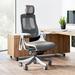 Ergonomic Executive Gaming Chair in Office, Polyurethane Leather Upholstery Boss Chair, Adjustable Seat Height