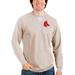 Men's Antigua Oatmeal Boston Red Sox Reward Crewneck Pullover Sweatshirt