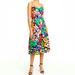 J. Crew Dresses | 100% Silk Multicolor J.Crew Dress | Color: Black | Size: 2