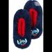 Disney Shoes | Lilo & Stitch Fuzzy Babba Ladies Slipper Socks 7-9.5 | Color: Blue/Red | Size: 7-9.5