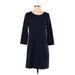 Gap Outlet Casual Dress - Shift: Blue Solid Dresses - Women's Size Small