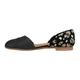 TOMS Women's Jutti Dorsay Ballet Flat, Black Blck, 3 UK