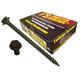 HexDrive from Twister Screws patented self drilling Hex Head Wood Screw ultra sharp, Low Driving Torque (100, 150mm With 8mm Nut Driver, Grey)