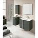 Latitude Run® Finton 24" W x 18" D x 23" H Single Bathroom Vanity Set Wood/Ceramic in Gray | 23 H x 24 W x 18 D in | Wayfair