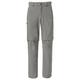 VAUDE Wanderhose Herren Farley Stretch T-Zip Pants III Grau 50-Short, wasserabweisende Herren Wanderhose Zip off, atmungsaktive Trekkinghose mit Hosenbund, komfortabel & schnelltrocknend