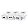 devolo Magic 2 WiFi 6 (ax) Mesh Multiroom Kit: 3X Adapter CPL WiFi, Gigogne Steckdose (2.400 Mbits, Mesh, 6X Gigabit Ethernet-Ports) ideal für Gaming, Telearbeit, Streaming, französische Steckdosen