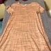 Lularoe Dresses | Lularoe Carly Dress | Color: Gray/Pink | Size: S