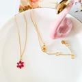 Kate Spade Jewelry | Last Onekate Spade Bloom Mini Pendant Necklace Pink | Color: Gold/Pink | Size: Os