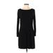 White House Black Market Casual Dress - Sheath: Black Solid Dresses - Used - Size Medium