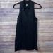 Free People Dresses | Free People Black Cotton Babydoll Dress Eyelet B6 | Color: Black | Size: Xs