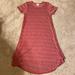 Lularoe Dresses | Lularoe Midi Dress Size Xxs | Color: Red/Pink | Size: Xxs