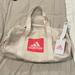 Adidas Bags | Adidas Duffle Bag And Luggage Tag. New Without Tags. | Color: Cream/Pink | Size: Os