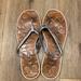 Coach Shoes | Coach Laurel Flip Flops | Color: Silver/Tan | Size: 9