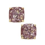 Kate Spade Jewelry | Kate Spade Glitter Square Stud Earrings In Pink Glitter | Color: Gold/Pink | Size: Os