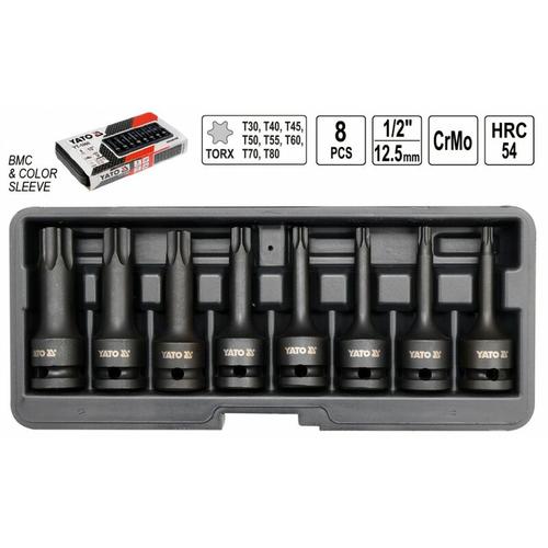 Schlagschrauber Kraftschrauber Einsätze Torx Stecknüsse 1/2 8 Tlg.