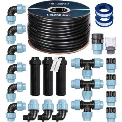 Start Set Bewässerungssystem Rasenbewässerung inkl. 100 m ldpe Verlegerohr 25 mm, 3x Versenkregner, Image