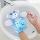 Gants de bain en coton doux pour bébé serviette de bain de dessin animé mignon accessoires de