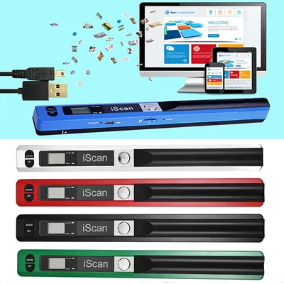Stylo Scanner de documents Portable, Mini 900DPI, USB 2.0, haute vitesse, Compact, écran LCD,