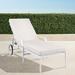 Grayson Chaise Lounge with Cushions in White Finish - Belle Damask Indigo, Standard - Frontgate
