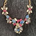 J. Crew Jewelry | J Crew Jeweled Necklace | Color: Gold | Size: Os