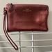 Coach Bags | Coach Burgundy Wristlet | Color: Gold/Red | Size: Os