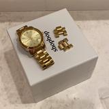 Michael Kors Accessories | Michael Kors Gold Watch W/ Extra Links 100% Authentic Designer Chunky Statement | Color: Gold | Size: Os