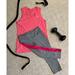 Nike Pants & Jumpsuits | Like New Nike Workout Outfit - Small Bottom / Medium Top | Color: Gray/Pink | Size: S