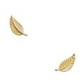 J. Crew Jewelry | J. Crew Earrings 1/2” Leaf Stud Leaves Gold | Color: Gold | Size: Os