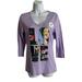 Disney Intimates & Sleepwear | Disney Sleep Shirt Juniors Size M Purple Tinker Bell Long Sleeve V-Neck New | Color: Purple | Size: Juniors Medium