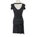 American Eagle Outfitters Dresses | American Eagle Soft And Sexy Ribbed Striped Choker Neck T Shirt Dress | Color: Black/White | Size: S