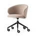 Connubia Tuka Task Chair w/ Swivel Base Aluminum/Upholstered in Gray/White/Black | 32.75 H x 22.25 W x 23.25 D in | Wayfair CB2126000015SLA0000000A