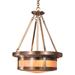 Arroyo Craftsman Berkeley 19 Inch Large Pendant - BCMH-20-AM-AB