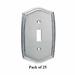 Chrome Plated Brass Toggle Switch Plate Roped Style Wall Plate ‎5" H x 3.38" W Single Toggle/Dimmer Pack of 25 Renovators Supply