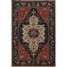 Traditional Floral Sarouk Farahan Turkish Wool Area Rug Hand-knotted - 7'0" x 9'9"