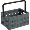 Sunware - Klappbox Square 24 l anthrazit Einkaufsbox Einkaufskorb mit Griff