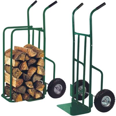 Toolland Sackkarre für Holz, Luftreifen, Grün, Tragkraft 250 kg - green