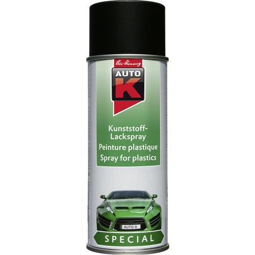 Kwasny Auto-k Kunstoff-Lackspray Spraydose Spezial , schwarz, 400 ml